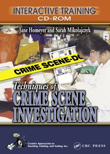 Techniques Of Crime Scene Investigation Interactive Training Cdrom,Used