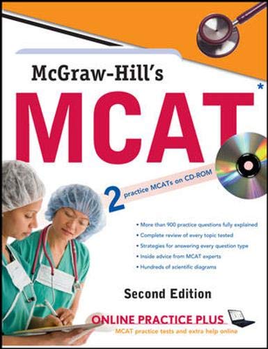 McGrawHill's MCAT, Second Edition (McGrawHill's MCAT (W/CD)),Used