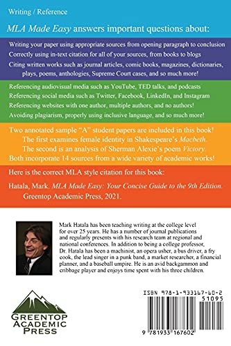 MLA Made Easy: Your Concise Guide to the 9th Edition,Used