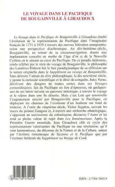 Le Voyage dans le Pacifique de Bougainville  Giraudoux,Used