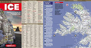 StreetSmart Iceland Map by VanDam laminated pocketsize, country planning and driving map with all attractions, sights, hotels, ,New