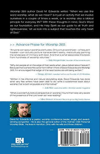 Worship 365: The Power Of A Worshipping Life,New