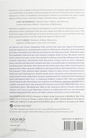 Chances and Choices: Exploring the Impact of Music Education,Used