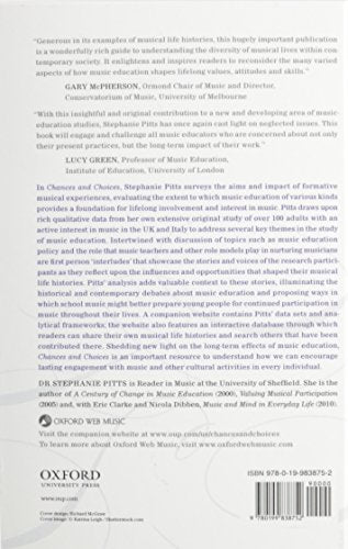 Chances and Choices: Exploring the Impact of Music Education,Used