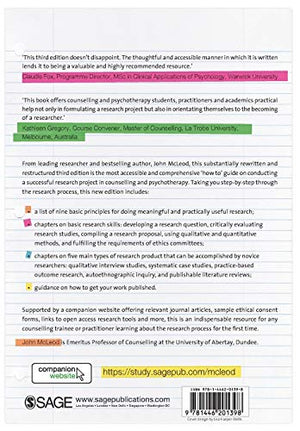 Doing Research in Counselling and Psychotherapy,Used