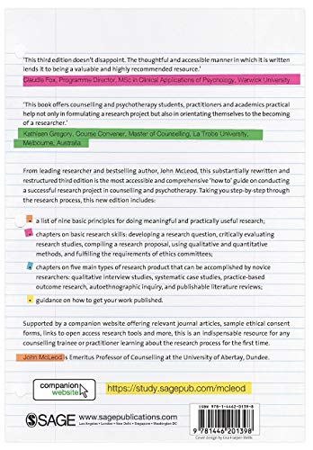 Doing Research in Counselling and Psychotherapy,Used