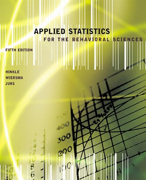 Applied Statistics for the Behavioral Sciences,Used
