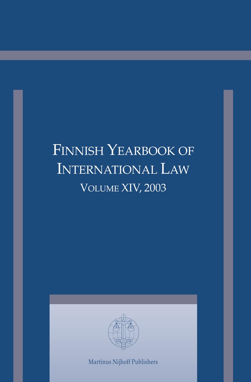 Finnish Yearbook of International Law, Volume 14 (2003),Used