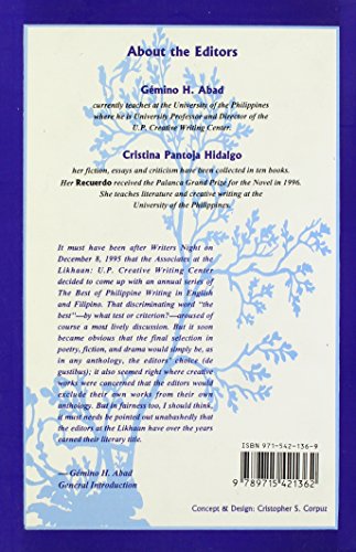 The Likhaan Book of Poetry and Fiction 1995,Used
