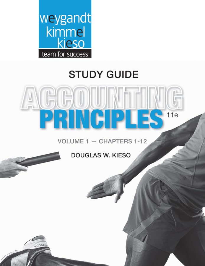 Study Guide Volume I to accompany Accounting Principles, 11th Edition,Used