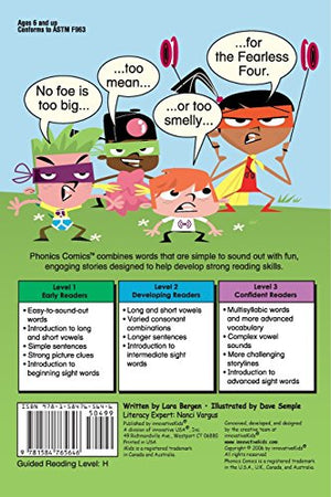 Phonics Comics: The Fearless Four  Level 2,Used
