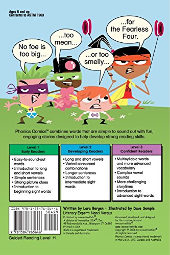 Phonics Comics: The Fearless Four  Level 2,Used