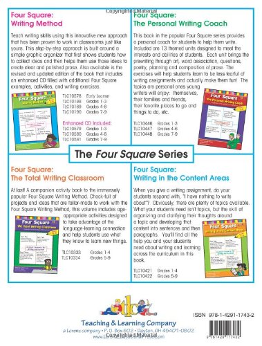 Four Square Writing Method Grades 79 w/ Enhanced CD,Used