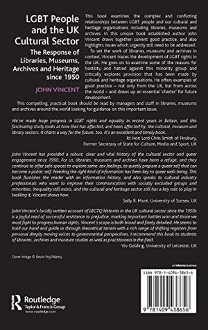 LGBT People and the UK Cultural Sector: The Response of Libraries, Museums, Archives and Heritage since 1950,Used