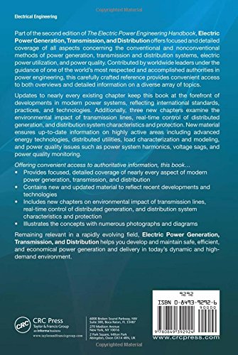 Electric Power Generation, Transmission, And Distribution (The Electric Power Engineering Hbk, Second Edition)