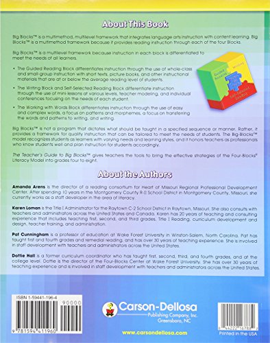 Teachers Guide to Big Blocks, Grades 4  8 (Four Blocks Series),Used