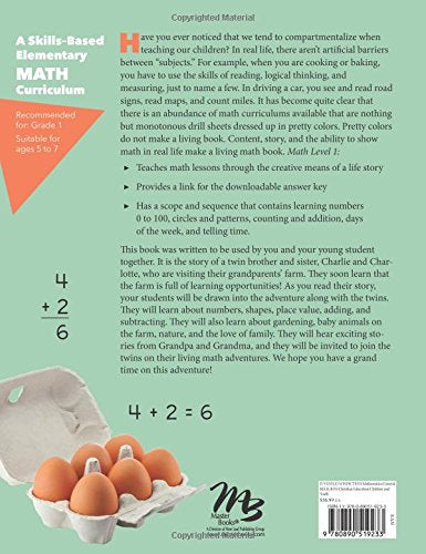 Math, Level 1: Lessons for a Living Education,Used