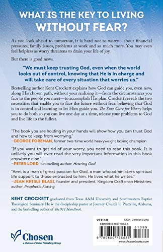 The Sure Cure for Worry: Learning To Trust God No Matter What Happens,Used