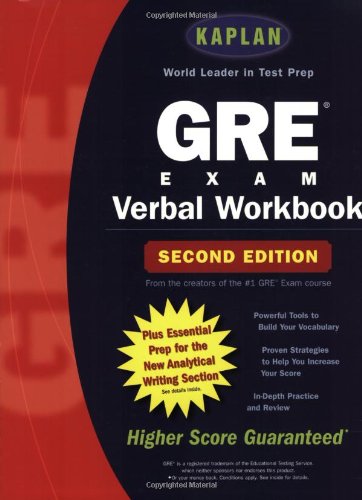Kaplan GRE Verbal Workbook, 2nd Edition,Used
