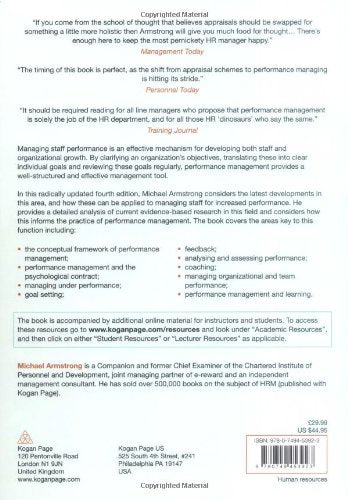 Armstrong's Handbook of Performance Management: An EvidenceBased Guide to Delivering High Performance,Used