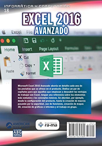 Excel 2016 Avanzado (Colecciones ABG  Informtica y Computacin) (Spanish Edition),Used