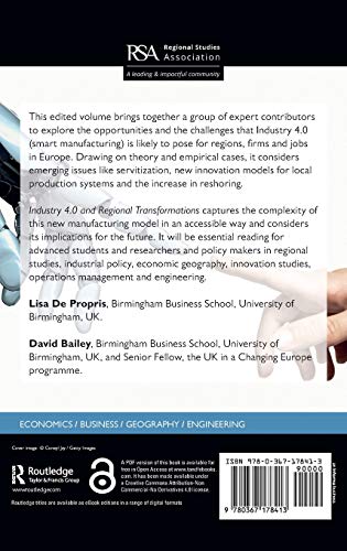 Industry 4.0 and Regional Transformations (Regions and Cities),Used