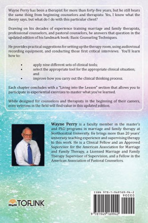 Basic Counseling Techniques: A Beginning Therapist's Toolkit,Used