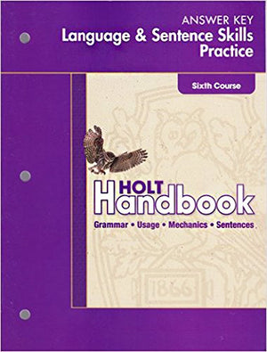 Language And Sentece Skills Practice  Sixth Course  Answer Key-used