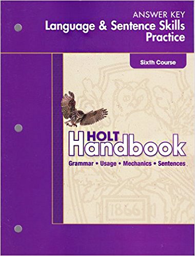 Language And Sentece Skills Practice  Sixth Course  Answer Key-used