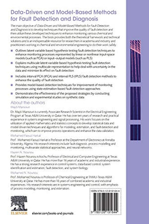 DataDriven and ModelBased Methods for Fault Detection and Diagnosis,Used
