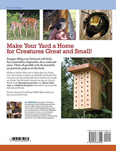 Birdhouses & More: EasytoBuild Houses & Feeders for Birds, Bats, Butterflies and Other Backyard Creatures,Used
