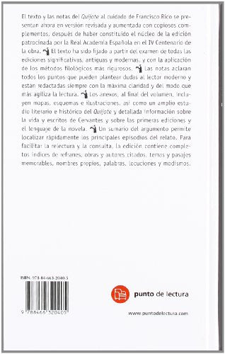 Don Quijote de la Mancha ( Editorial Punto de Lectura ) Tapa Dura,New