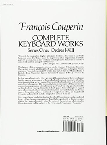 Complete Keyboard Works, Series One (Dover Classical Piano Music),Used