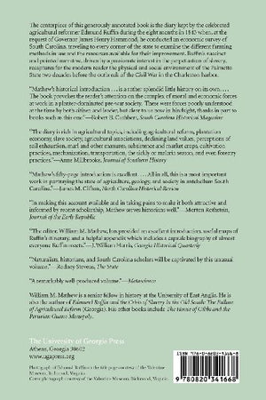 Agriculture, Geology, and Society in Antebellum South Carolina: The Private Diary of Edmund Ruffin, 1843,Used