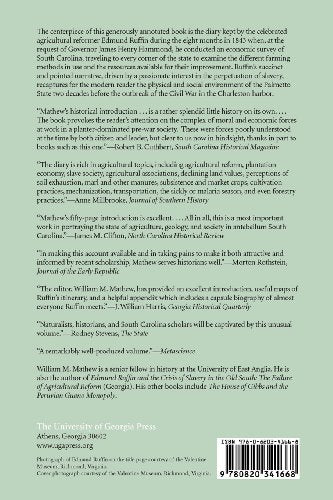 Agriculture, Geology, and Society in Antebellum South Carolina: The Private Diary of Edmund Ruffin, 1843,Used