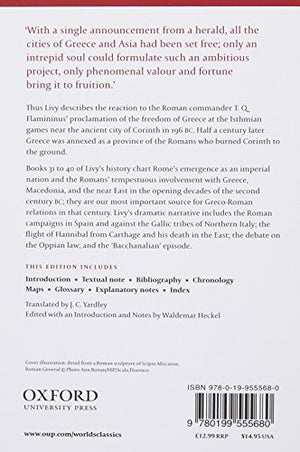The Dawn Of The Roman Empire: Books Thirtyone To Forty (Oxford World'S Classics),New
