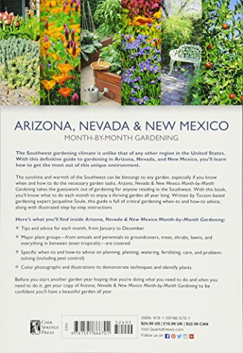 Arizona, Nevada & New Mexico MonthbyMonth Gardening: What to Do Each Month to Have a Beautiful Garden All Year,New