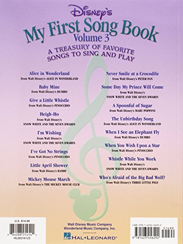 Disney's My First Songbook  Volume 3: A Treasury of Favorite Songs to Sing and Play,Used
