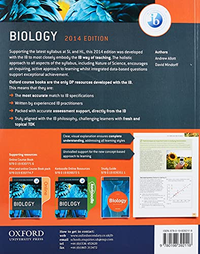IB Biology Course Book: 2014 Edition: Oxford IB Diploma Program,New