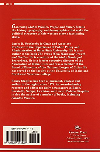 Governing Idaho: Politics, People and Power,Used