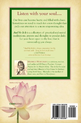 . . . And So It Is: Meditations For The Soul,Used