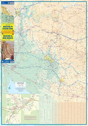 Arizona & New Mexico Travel Reference Map 1:900,000,Used