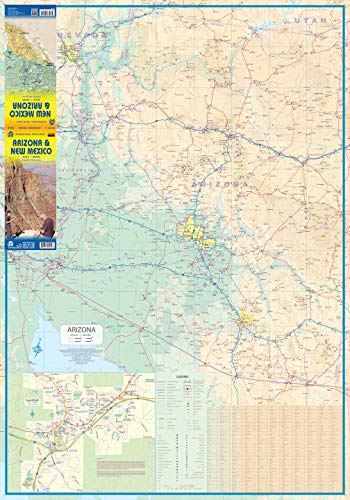Arizona & New Mexico Travel Reference Map 1:900,000,Used