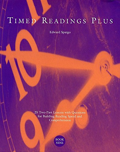 Timed Readings Plus: 25 TwoPart Lessons with Questions for Building Reading Speed and Comprehension, Book Five,Used