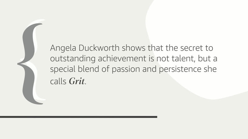 Grit: The Power of Passion and Perseverance,New