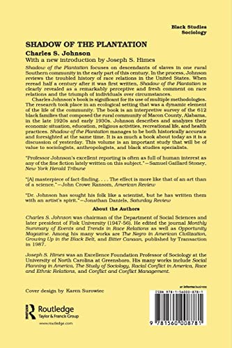 Shadow of the Plantation (Black & AfricanAmerican Studies),Used
