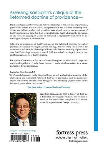 Deus providebit: Calvin, Schleiermacher, and Barth on the Providence of God (Emerging Scholars),Used