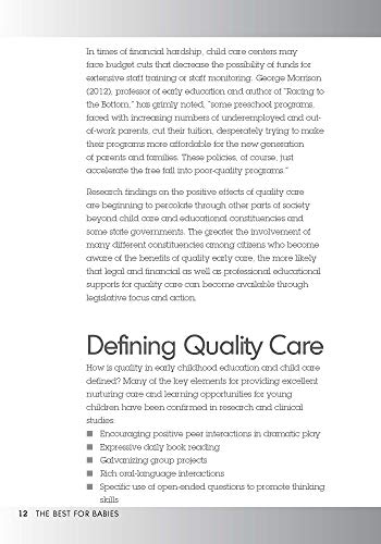 Best for Babies: Expert Advice for Caregivers and Administrators in Assessing InfantToddler Programs,Used