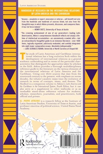 Handbook of Research on Latin American and Caribbean International Relations: The Development of Concepts and Themes,Used