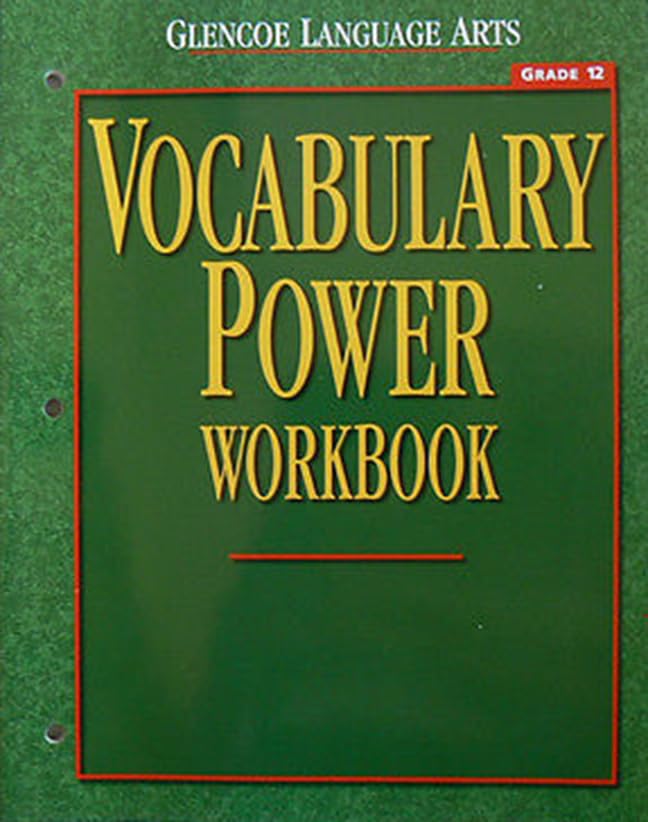 Glencoe Language Arts Vocabulary Power Workbook Grade 12,New